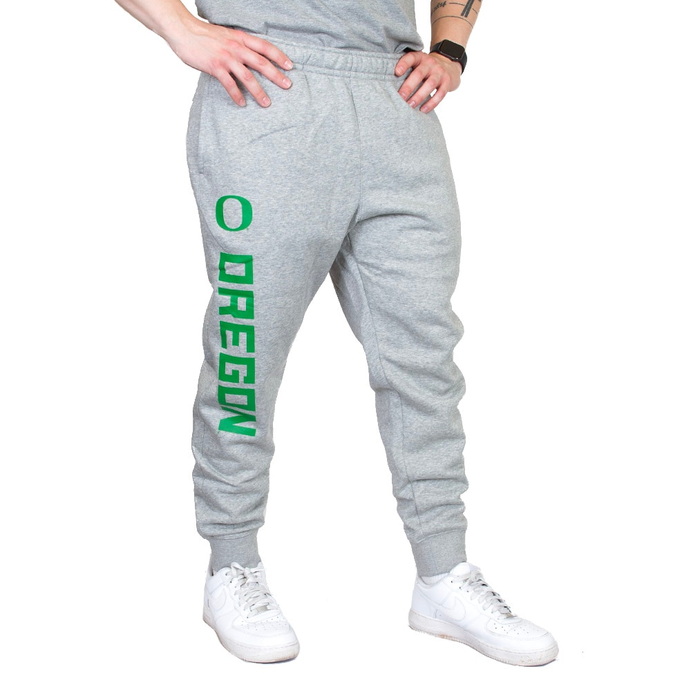 Classic Oregon O, Nike, Grey, Pants, Cotton Blend, Men, Club, Fleece, Jogger, 926397